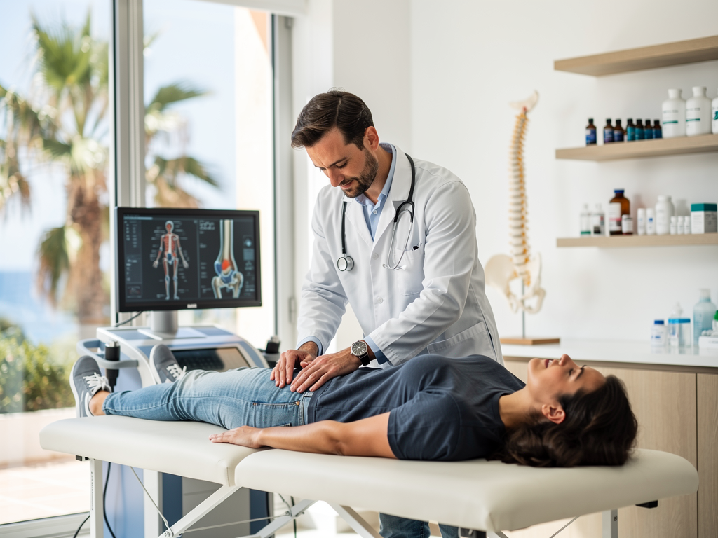 Fachrichtungsbild für Facharzt für Orthopädie, Sportverletzungen, Chirotherapie/Manuelle Medizin, Physikalische Therapie, Akupunktur/TCM, Stosswellentherapie (ESWT), Röntgendiagnostik Skelett, Osteoporose, Knochendichtemessung, Kinesiotaping, Neural-/Triggerpunkttherapie, Spezielle Arthrosetherapie, Speziell Wirbelsäulentherapie